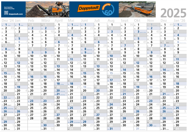 Doppstadt Plakatkalender 2025